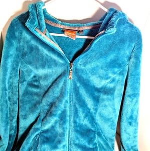 Merrell Turquoise Teal Hooded Fleece Jacket